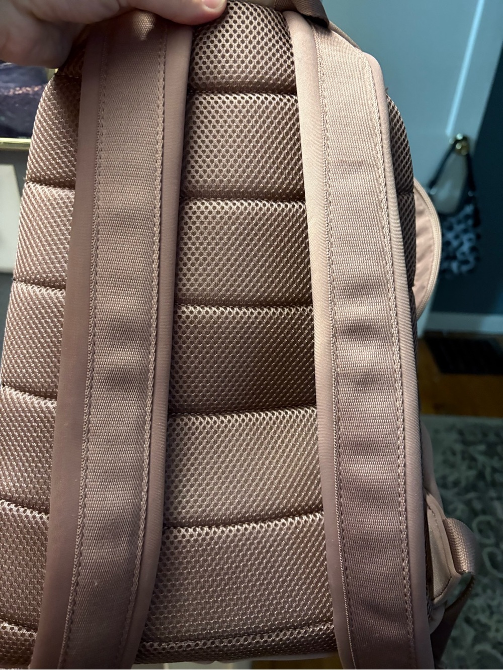 Cynthia Rowley neoprene backpack in Dusty Rose - Picture 2 of 7
